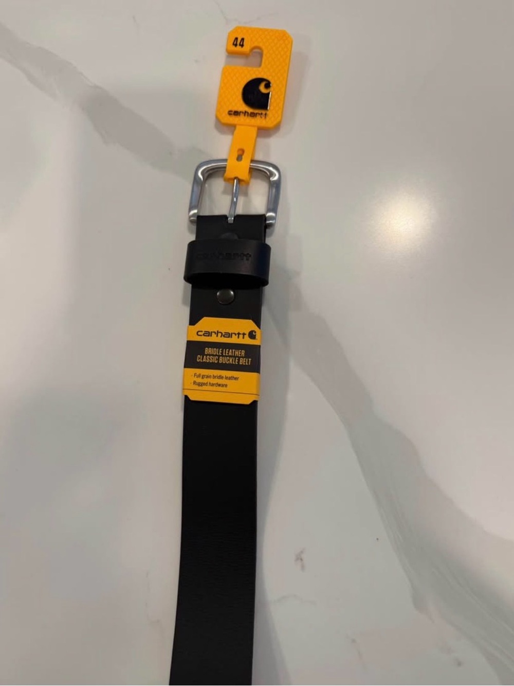 Carhartt Black Leather Classic Buckle Belt